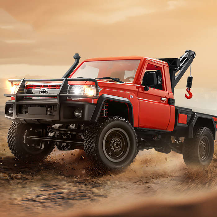 Red - MNRC MN82T 1/12 2.4G 4WD RC Car for TOYOTA LC79 Rock Crawler RTR LED Light Climbing Off-Road T