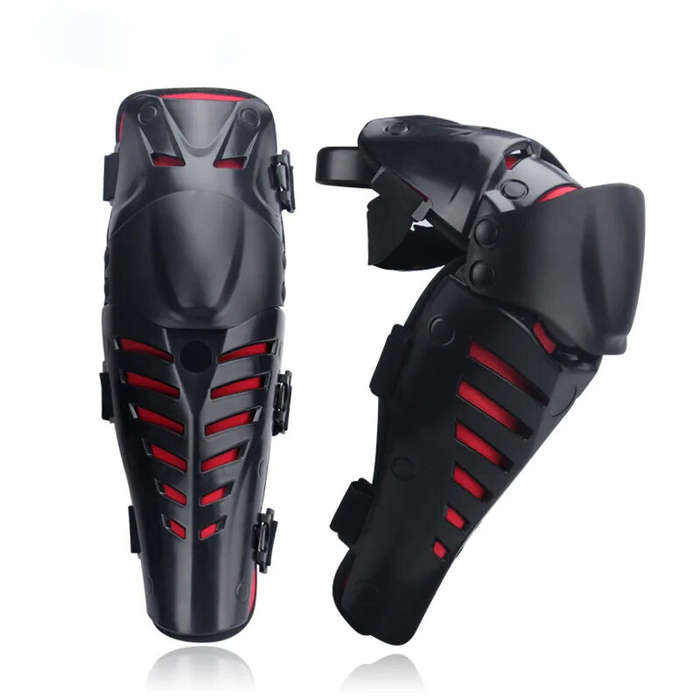 Black - 2pcs Motorcycle Racing Safety Protective Gear Wrist Knee Protector Knee Pads Motorbike Ridin