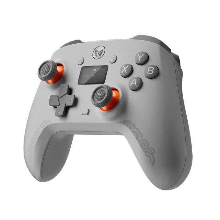 White - BIGBIG WON Aether C6 2.4G Wireless Gaming Controller with Hall Effect Joysticks and Triggers