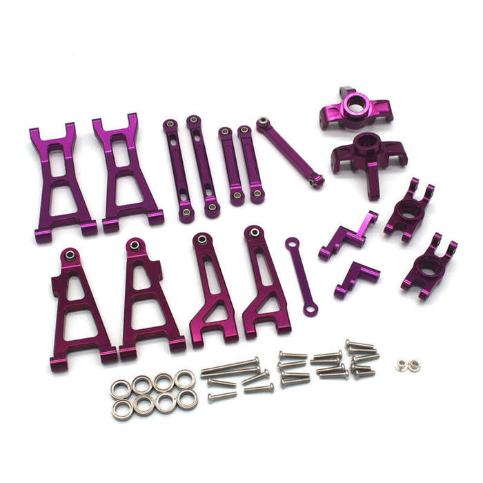 Purple - Upgraded Metal Spare Parts Accessories Set for HBX 2105a T10 16889 16889A 16890 SG1601 SG16