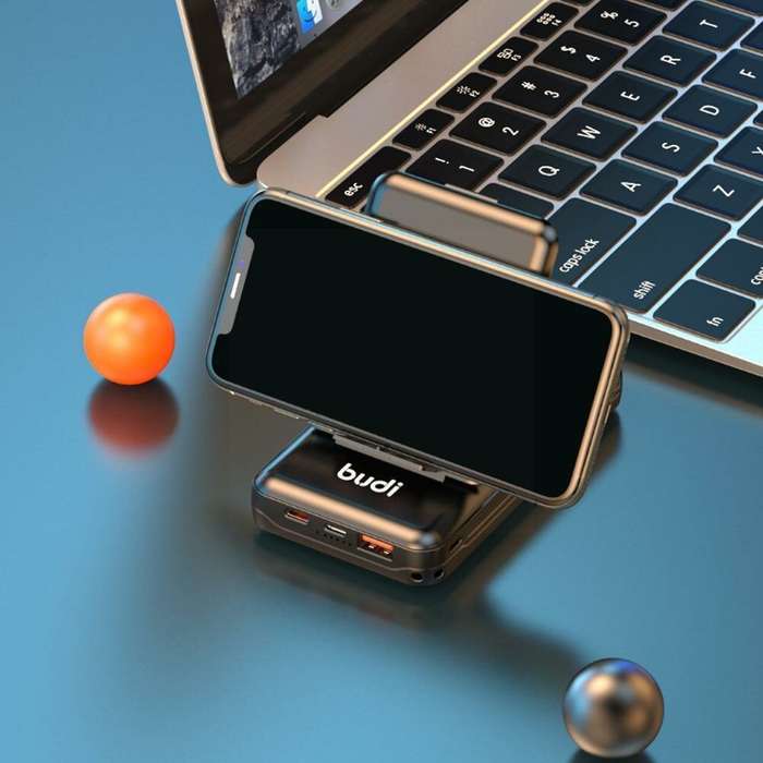 BUDI 7-in-1 Multi-functional Power Bank Adapter Converter Power Box 10000mAh Android USB Bank for Mo