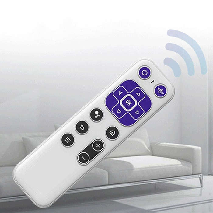 White - 2.4G Wireless bluetooth Air Mouse Dual-mode Smart Voice TV Set-top Box Remote Control for PC