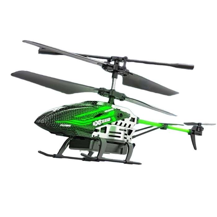 Red - J28 2.4G 3.5CH Colorful LED lights Fixed-height Hovering One Key Takeoff and Landing RC Helico