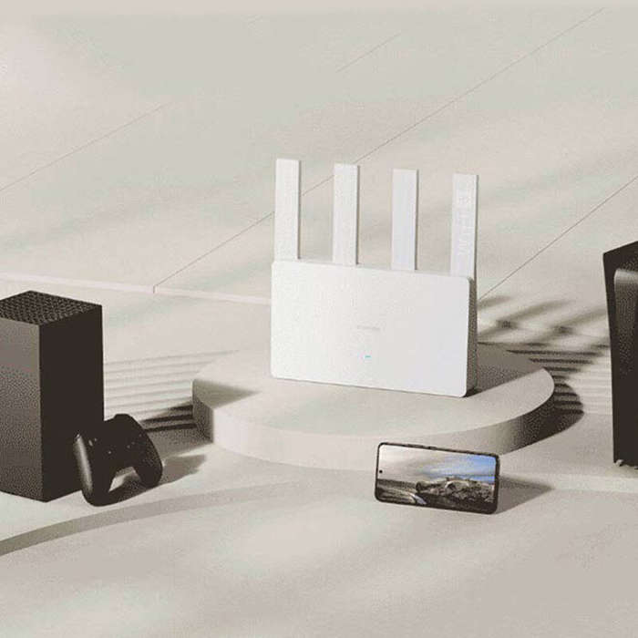 White - Xiaomi AX3000E Wi-Fi 6 Router Dual-Band 2976Mbps 160MHz High-Speed Mesh Network Support Smar