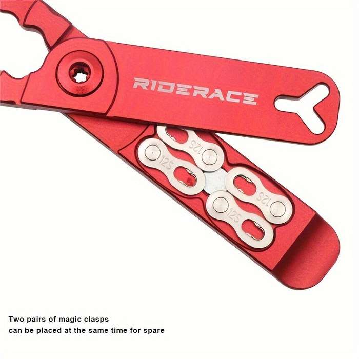 Red - RIDERACE Aluminum Alloy Bicycle Chain Pliers Mini MTB Bike Quick Removal Install Plier Cycling