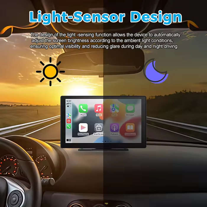 YUEHOO 9" Portable Car MP5 Player Wireless CarPlay android auto Screen Wireless Smart Screen For Cen
