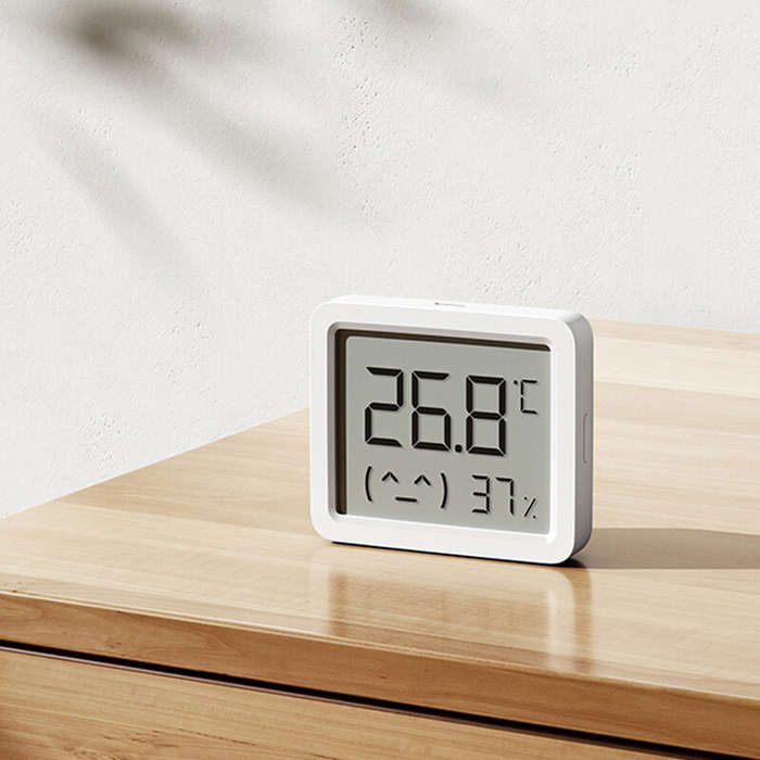 White - Xiaomi Mijia 3 mini Smart Thermometer and Hygrometer Home Temperature Humidity Sensor High-P