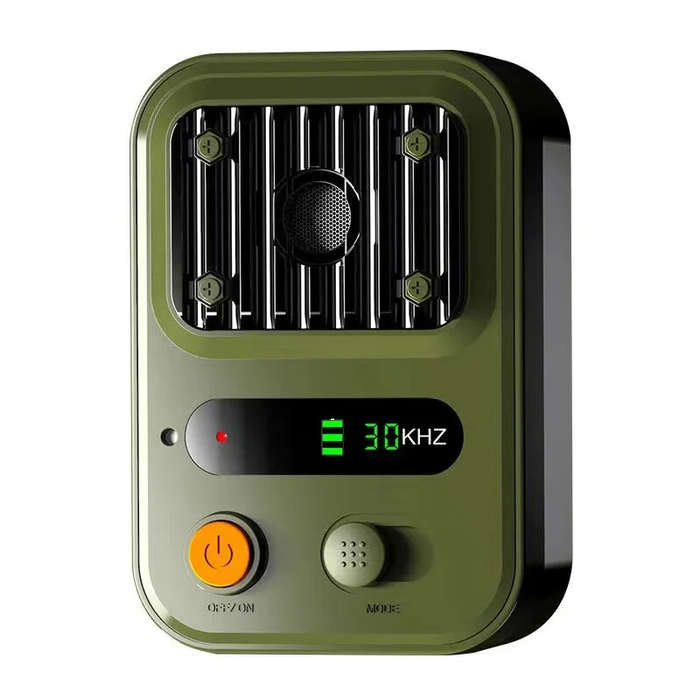 Green - 1500mAh Portable Ultrasonic Outdoor Dog Bark Stopper Ultrasonic Barking Stop Device for Dog