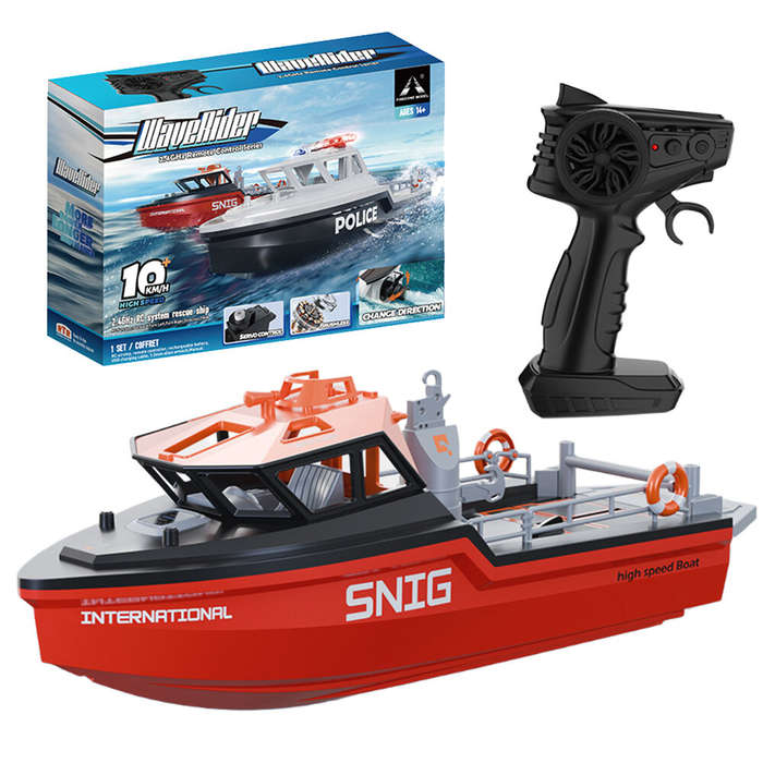 White - TY XIN TX694 RTR 2.4G Brushless RC Boat Waterproof Rescue Remote Control Ship High Speed Veh