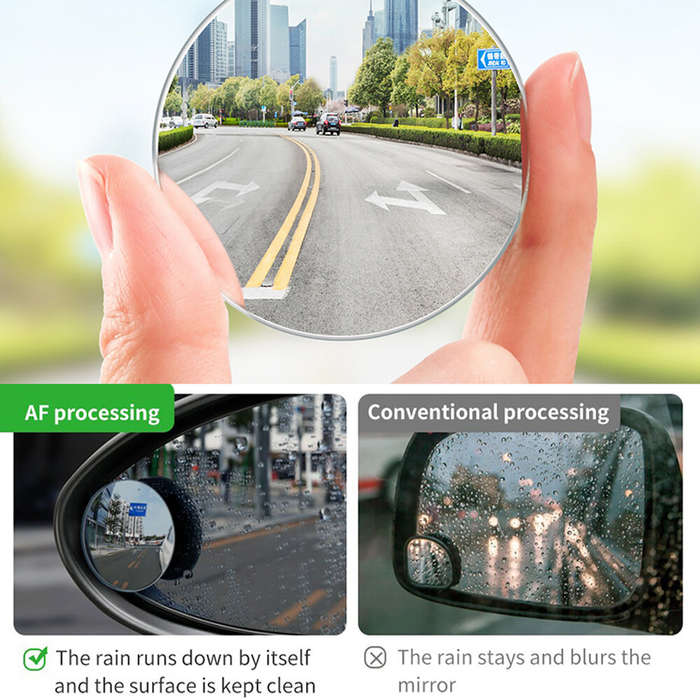Baseus 2Pcs Car Mirror HD Convex Mirror Blind Spot Auto Rearview Mirror 360 Degree Wide Angle Parkin
