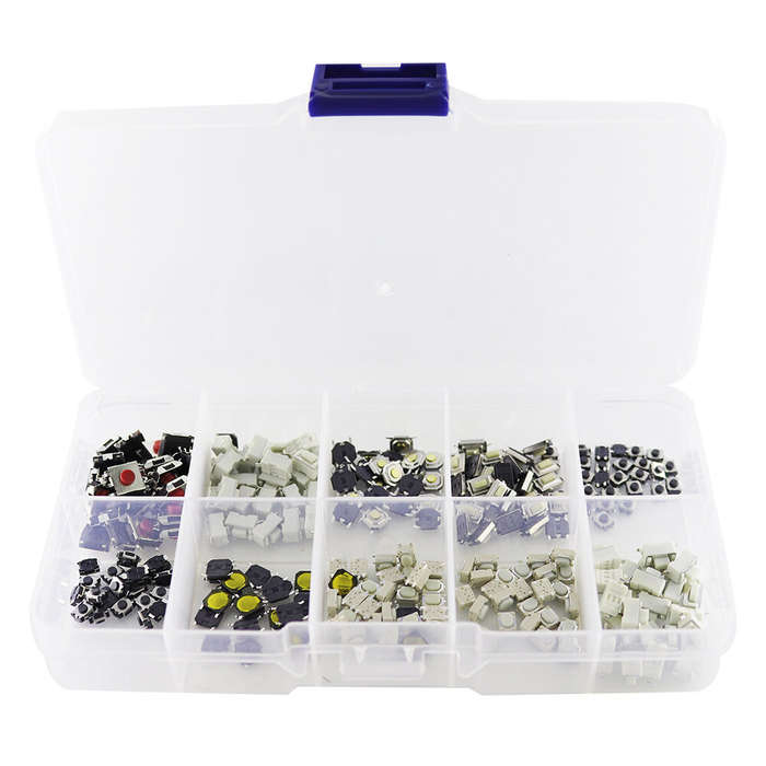 100PCS 10 Specifications Car Remote Control Key Touch Switches Buttons Touch Key Component Package