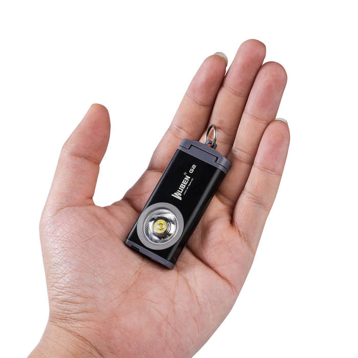 Blue - WUBEN G2 P9 500LM Quick-release EDC LED Keychain Flashlight Magnetic Tail Type-C Charging Sup