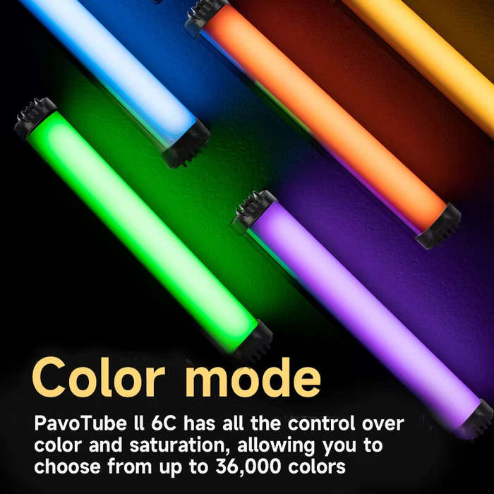 Black - RGB Photographic Light 2700-7500K Magnet Photography Mini Handheld LED Light Stick Tube Stic