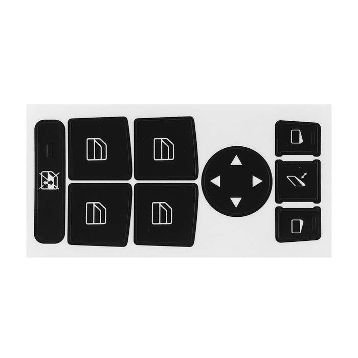 Matte Black Button Repair Decals Car Stickers For Mercedes-Benz GLK350 C Class CLS C218 SLK W172 W20