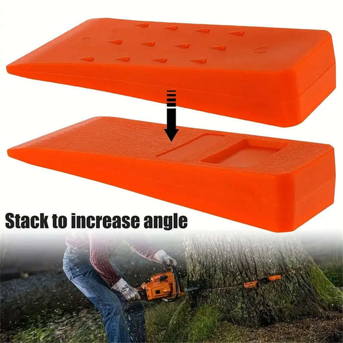 Orange - 3pcs Tree Felling Wedges Chainsaw Wedges 6" Tree Cutting Equipment Tree Cutting Equipment W