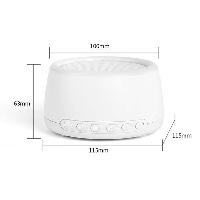 Portable White Noise Sleep Machine Bluetooth Speakers Sleep Meter With 24 Soothing Sounds Night Ligh