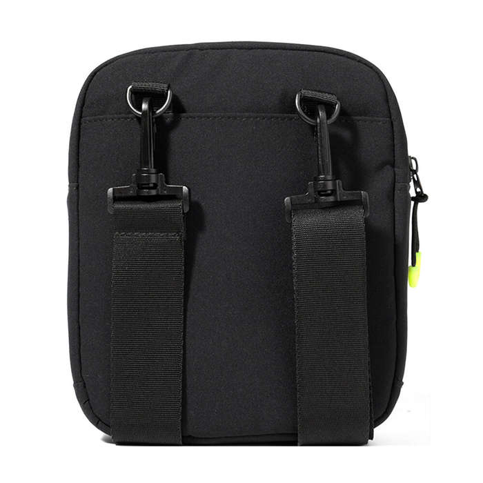 Black - BULLCAPTAIN Men Waterproof Oxford Cloth Sports Crossbody Bag Lightweight Multi-Compartment Z