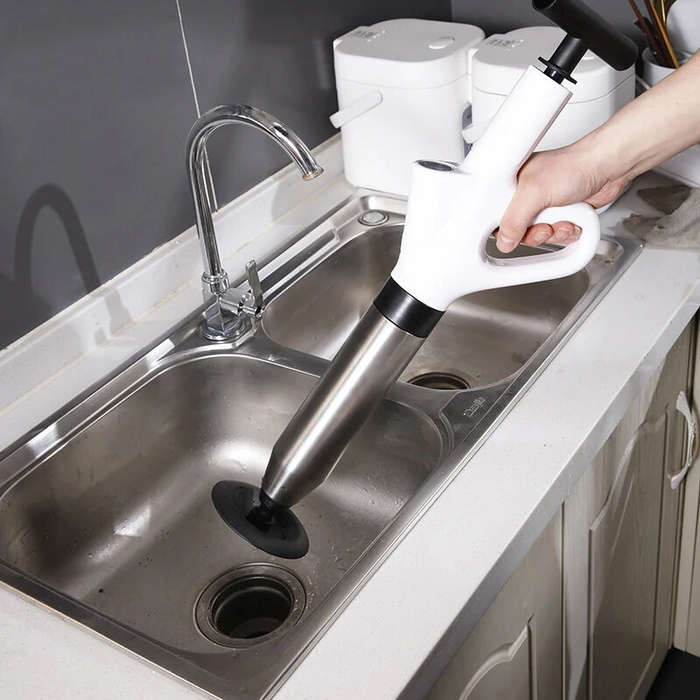 Green - Stainless Steel Toilet Pipe Unblocker Pneumatic Household Toilet Pipe Dredger High-pressure