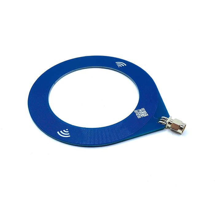 Blue - 9.9khz-181mhz Frequency Small Circular Antenna Broadband Antenna Portable MW SW Antenna for R