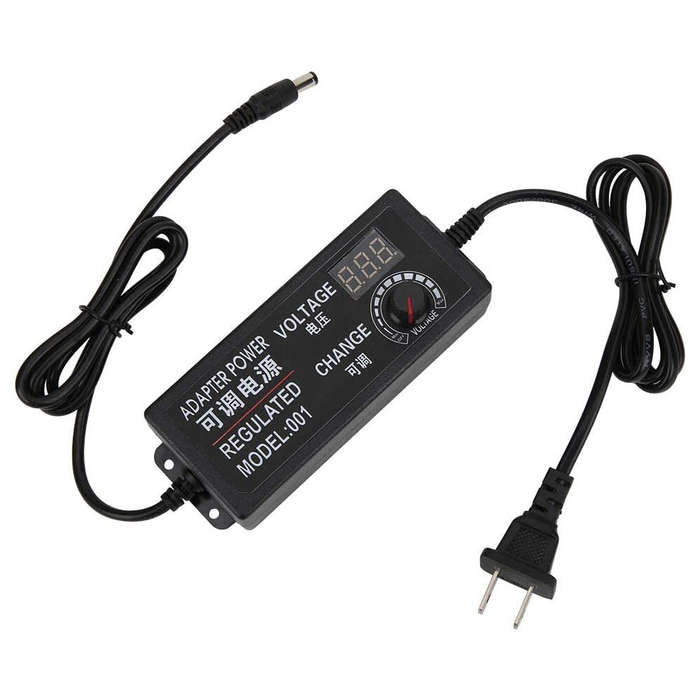 EU Plug - 3-24V 3A 72W High Power Adjustable Power Supply Regulating Voltage And Speed Switching Pow
