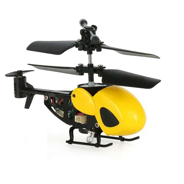 Blue - QS5010 3.5CH Mini Infrared RC Helicopter RTF with Gyro