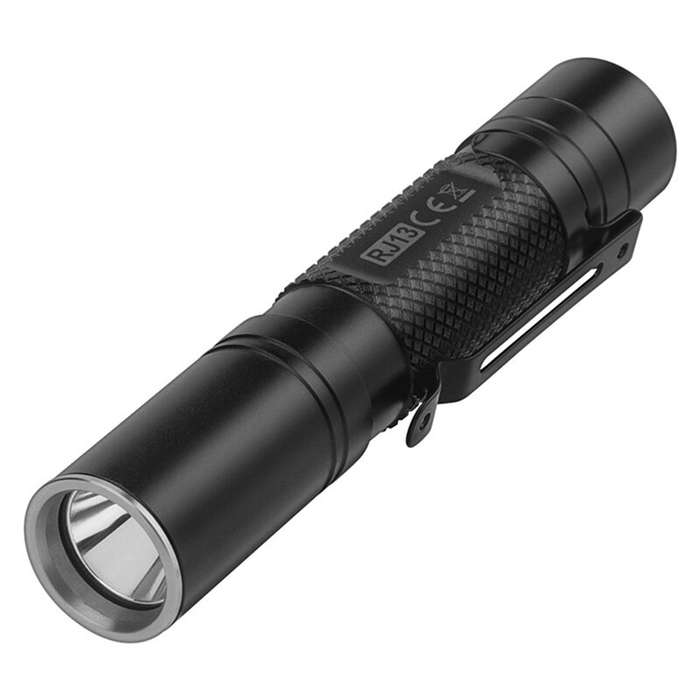 Black - SEEKNITE RJ13 500LM Mini Powerful LED Keychain Flahslight With 14500 Battery Portable Penlig