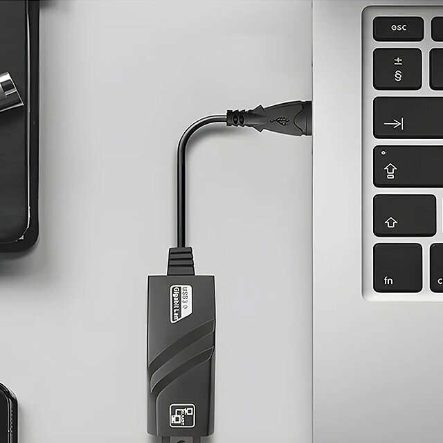 Type-C to Gigabit - USB3.0 Gigabit Ethernet Adapter Type-C to RJ45 Network Card Mini PC Desktops Lap