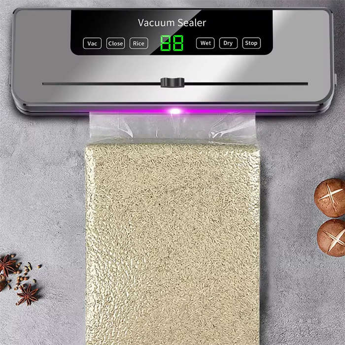 UK Plug - Comfook Electric Vacuum Sealer Dry/Wet Food Sealed Packaging Kitchen Food Storage Seal UV