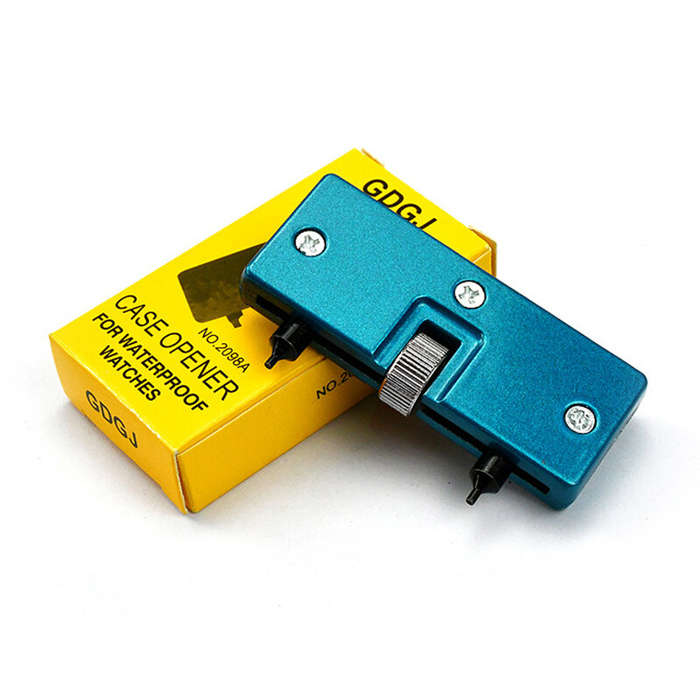 blue - 3 PCS Watch Repair Tool Set Watch Wrench Back Remover Tool Adjustable Opener Back Case Remove