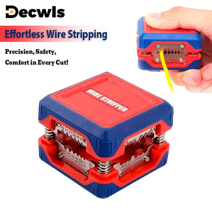 Red - Automatic Wire Stripper Crimper Tool 0.2-16mm Adjustable Cable Cutter Precision Stripping Plie