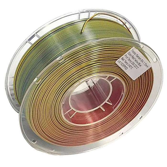 1KG - PINRUI 3D Printing Filaments Silk PLA 1.75mm Three-color Red/Yellow/Blue Filaments 3D Printing