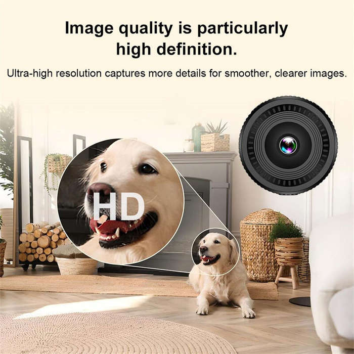 Black - C8 1080P HD Mini Smart Wireless WiFi Camera with 140 Wide Angle Infrared Night Vision Motion