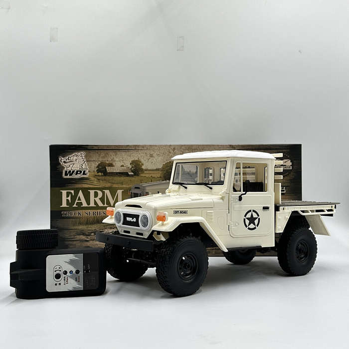 01 - WPL C44 1/16 2.4G 4WD RTR FJ45 Rc Car Truck Rock Crawler Vehicle Models Toy Proportional Contro