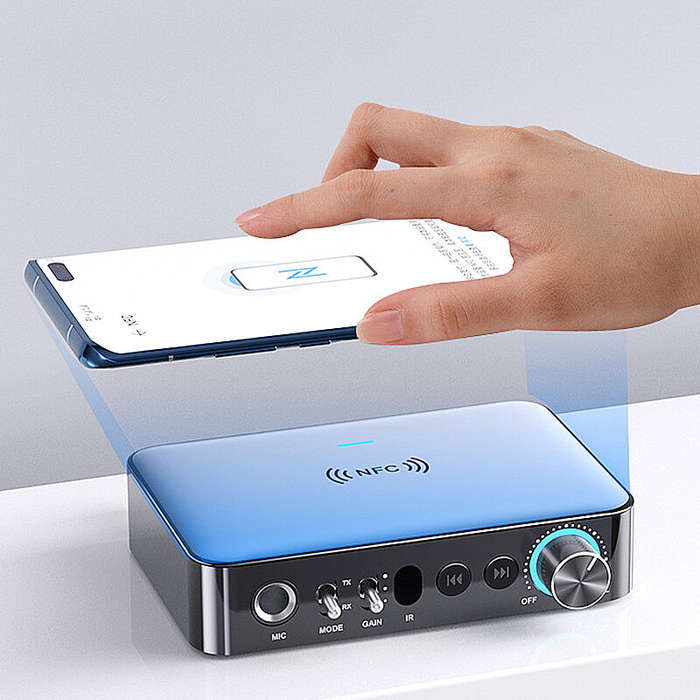 M16 Pro bluetooth Audio Receiver Transmitter NFC Stereo 3.5mm AUX Jack Optical Coaxial RCA Wireless