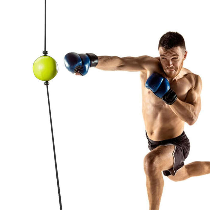 Green - KALOAD Adjustable Boxing Training Rebound Ball Hand Eye Reaction Training Punch Ball Fitness