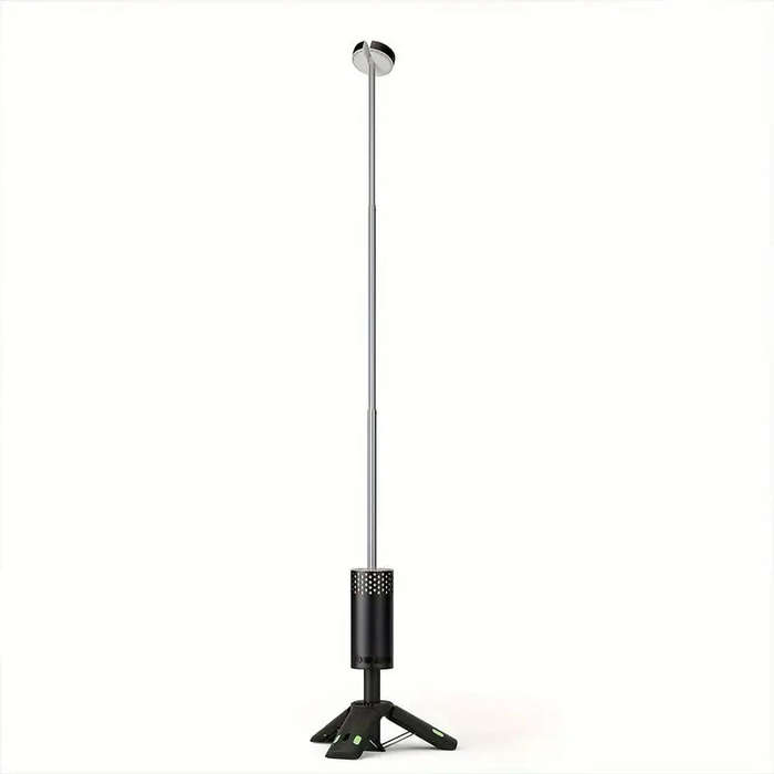 Black - Bikight YL-301 Height Adjustable Telescopic Camping Light 10000mAh USB Rechargeable Portable