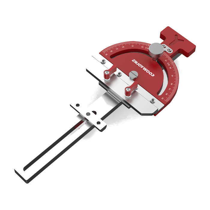 Red - ENJOYWOOD Adjustable Multi-angle Track Saw Guide Square Right Angle Guide Angle Stop for Makit