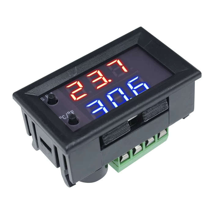 Black - DC 12V LED Digital Thermostat Temperature Control Electronic Thermometer Thermo Controller S