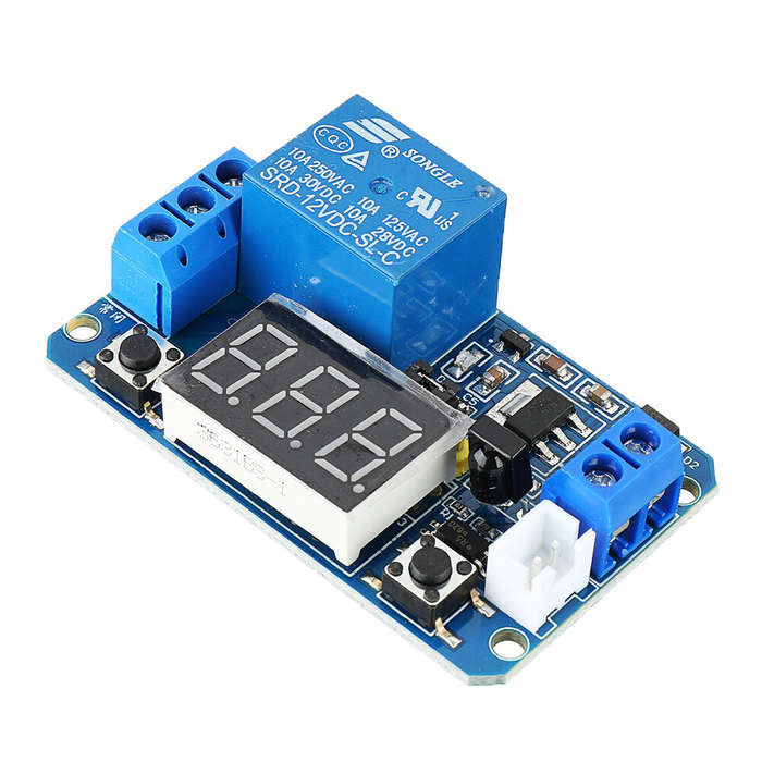 3pcs 12V DC Infrared Remote Control Full-function Delay Cycle Timing Relay Module with LED Digital D