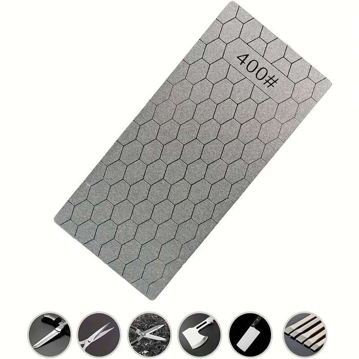 #A - 200 400 600 1000 2000grit Diamond Knife Sharpener Kit Sharpening Stone Grind Grinding Kitchen T