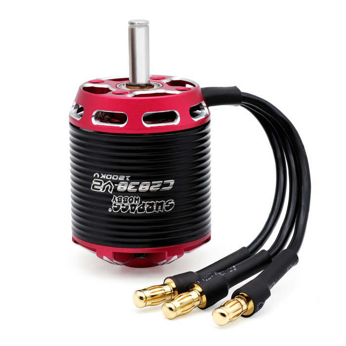 1000KV - SURPASS-HOBBY C28 Series V2 C2838 600KV/ 800KV/ 1000KV/ 1200KV Outrunner Brushless Motor fo
