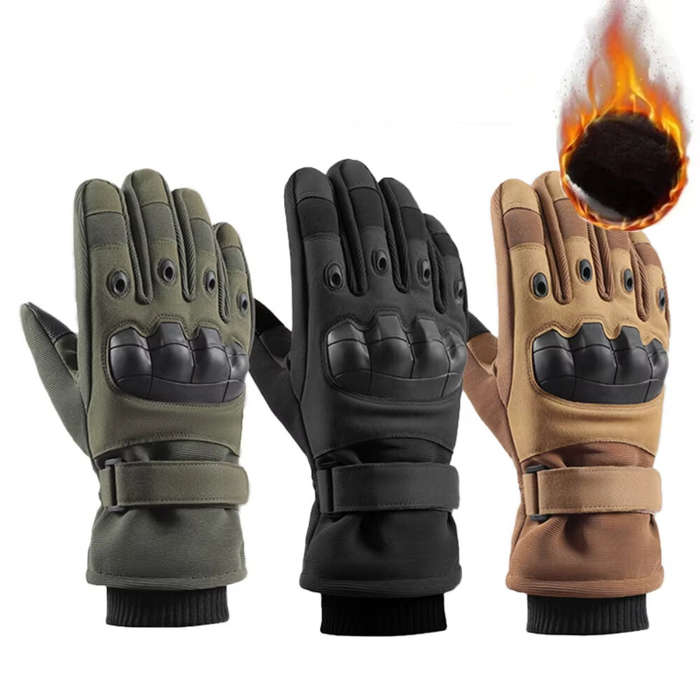 XL - XANES Winter Warm Thermal Tactical Gloves Hunting Protective Gear Full Finger Military Combat T