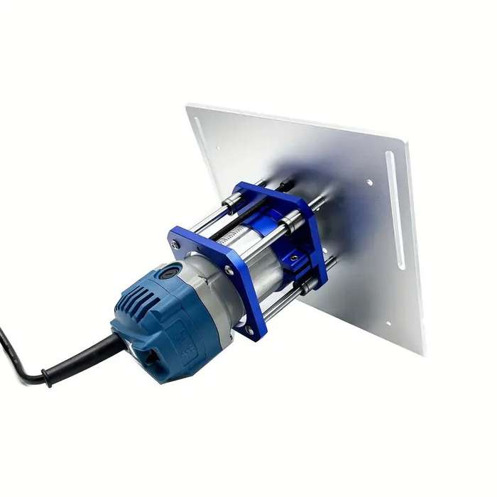 Blue - Woodworking Inverted Lifting Base Adjustable 0-54mm Lift Compatible with Outer Diameter 64-65