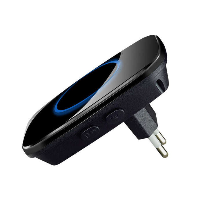 EU Plug - Wireless Doorbell NO battery Waterproof EU Plug LED Light 300M Long Range Smart 433MHz