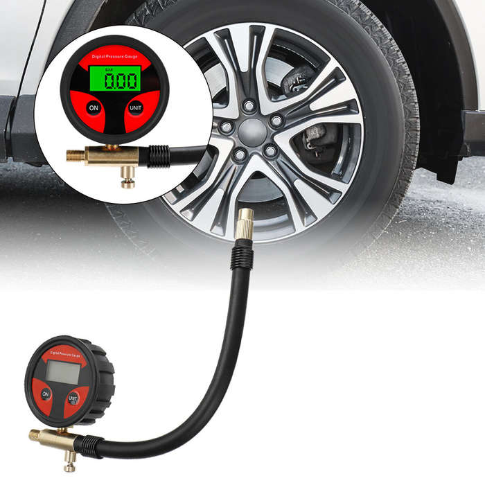 200 PSI Digital Tire Pressure Gauge LCD Backlight LED Digital Tire Pressure Gauge for Car Pressure T
