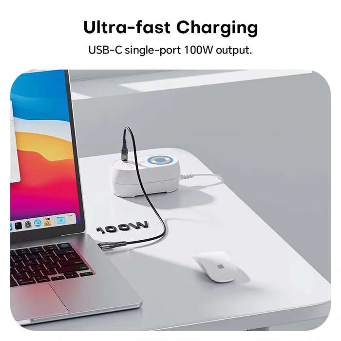 US Plug - [GaN Tech] Bakeey 140W 5-Port USB PD Charger Desktop Charging Station with 15W Wireless Ch