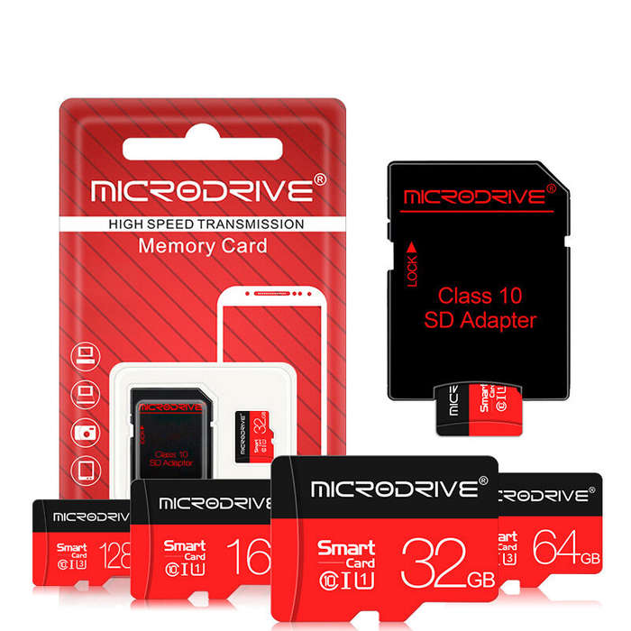 MicroDrive 128G TF Memory Card Class 10 High Speed Micro SD Card Flash Card Smart Card for Driving R