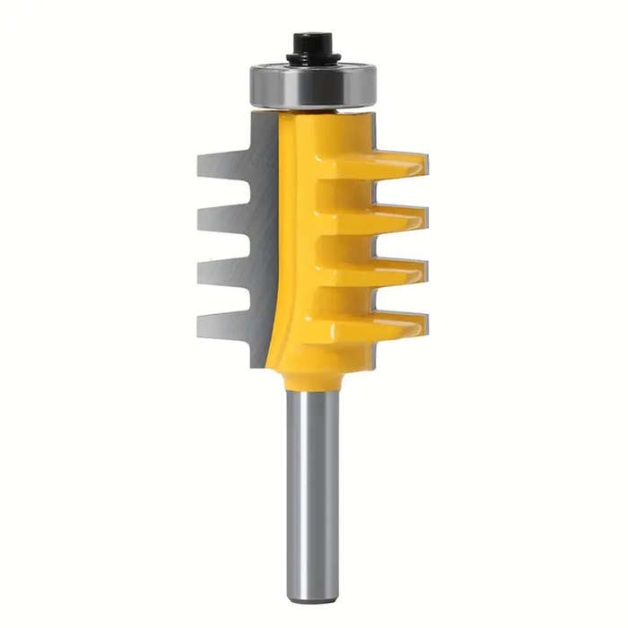 6mm - 1pc 6.35mm 12.7mm 1/2inch 1/4 Inch Shank Rail Reversible Finger Joint Glue Router Bit Cone Ten