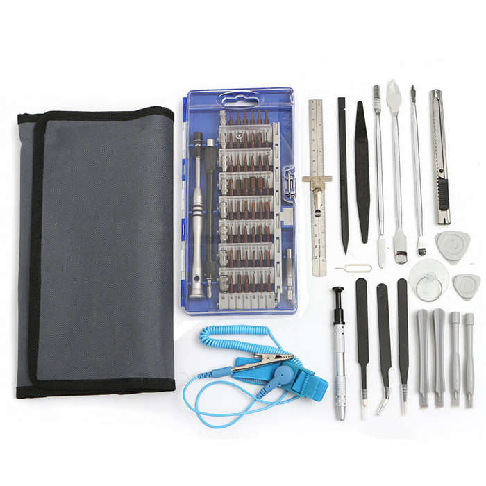 Green - 80 In 1 Screwdriver Repair Opening Tools Kit Pry for Pad Mobile Phone 3 Colors