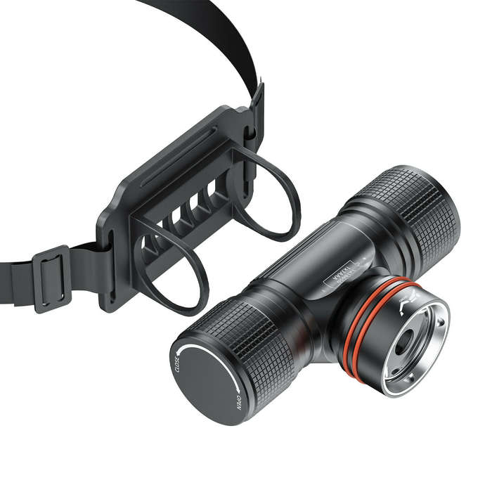Black - 1500LM 40M Underwater Bright Diving Headlamp with 18650 Battery IPX8 Waterproof LED High Pow